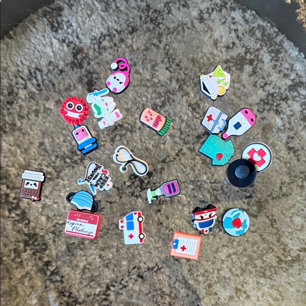 Colorful Shoe Charms Set